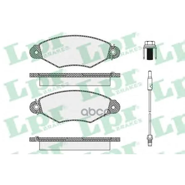 Колодки Тормозные Nissan Kubistar 03-/Renault Kangoo 97- Передние С Датч. Lpr 05p1106 Lpr арт. 05P1106