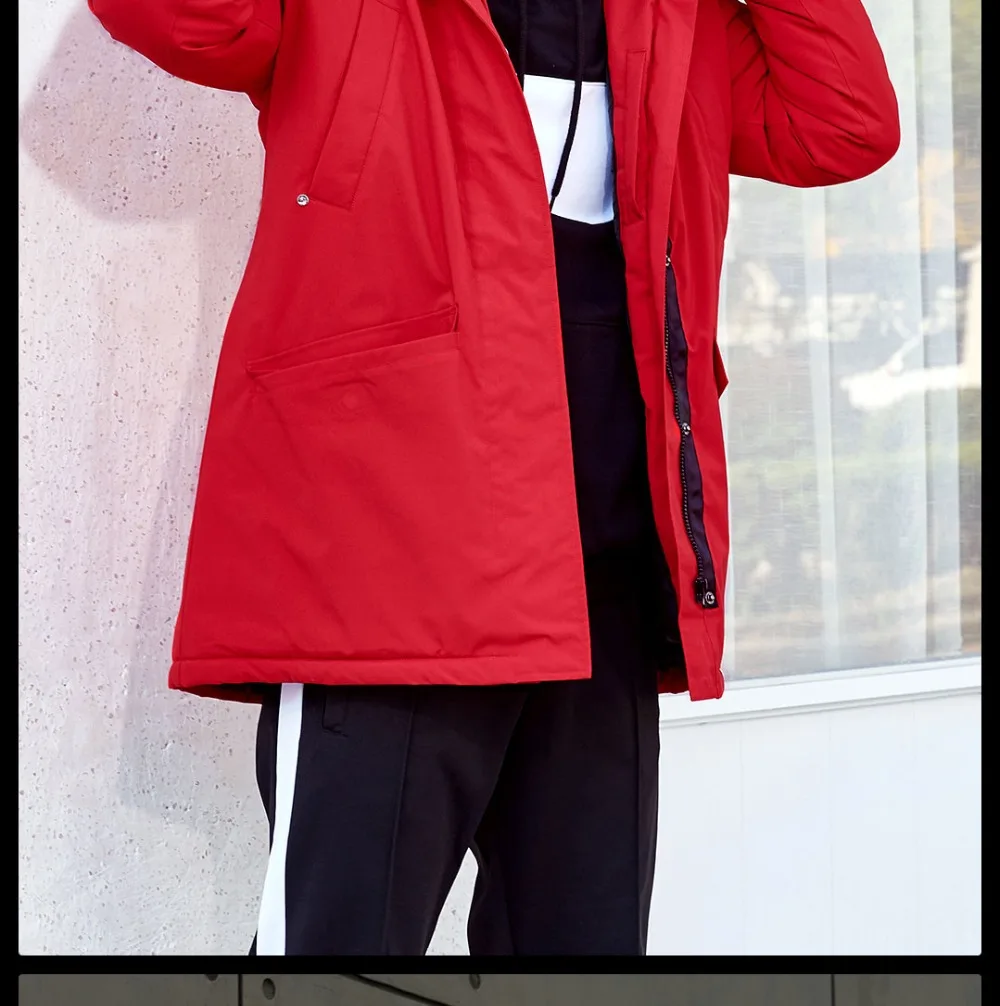 Xiaomi Мужская и Женская Толстая теплая хлопковая одежда ветрозащитная Удобная дышащая зимняя верхняя одежда ветровка пальто с капюшоном