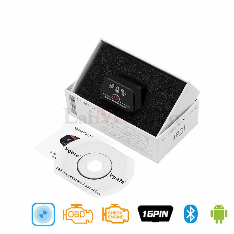 Newest Vgate iCar2 OBD Bluetooth 3.0 ELM327 Scanner Car Scanning Diagnostic Tool For BMW OBD Code Reader Car Accessories  (15)