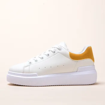 

Women Sneaker 2020 Spring New Fashion Shoes Women Platform Leather Shoes Casual White Sneakers Breathable Women's Vulcanize Shoe