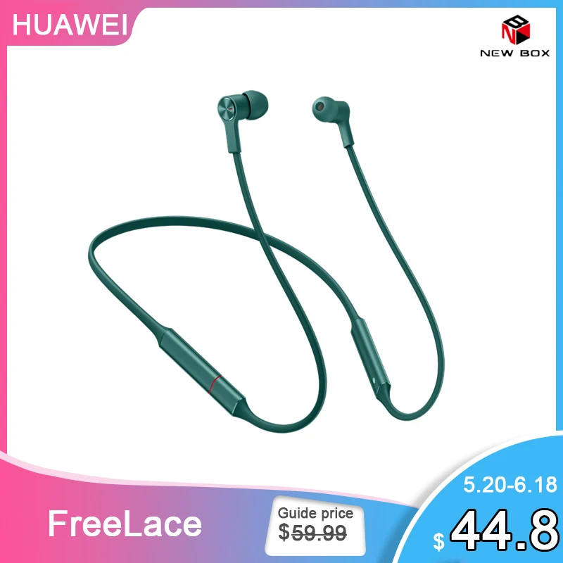 Спортивные наушники Huawei FreeLace с Bluetooth беспроводная гарнитура глобальная версия