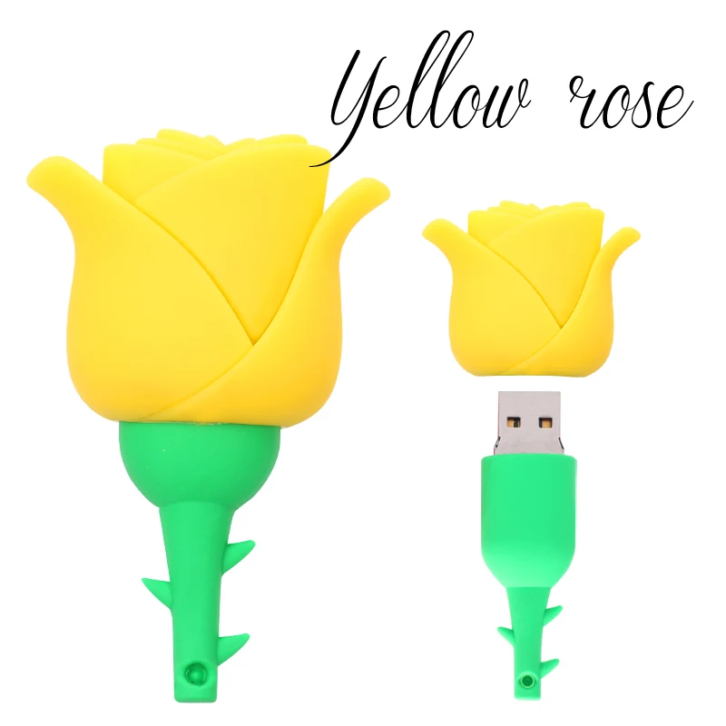 

Lovely Red Rose Flower Pen Drive High Speed 2.0 Usb Flash Drive 512GB Pen Drive 256GB Flash Memory 128GB Pendrive Free Shipping