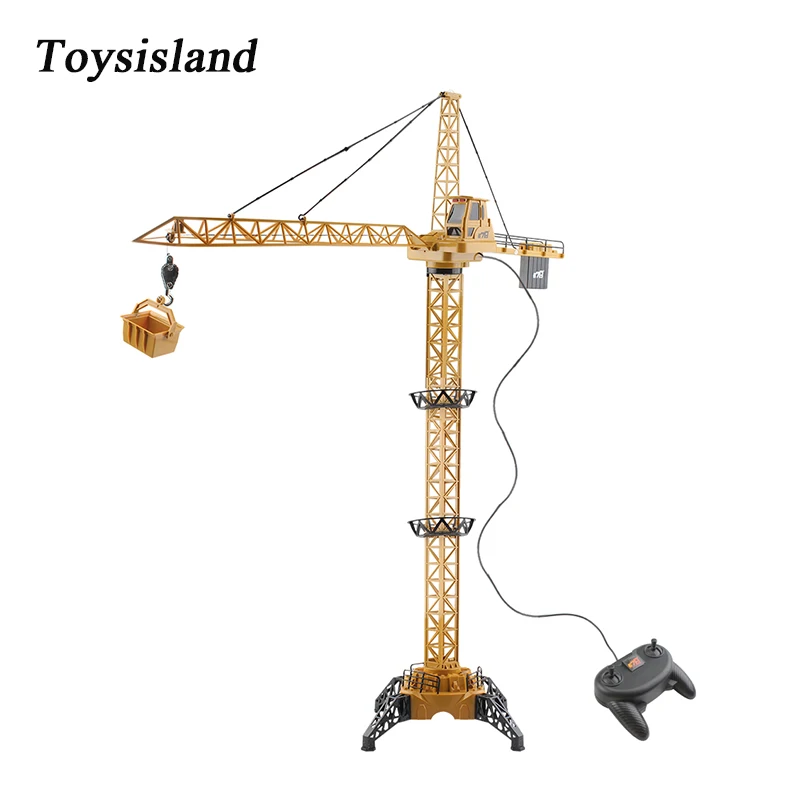 

128cm RC Crane Tower Remote Control Electric Mega High Simulated Light 680 Degree Rotation Construction Crane Toy for Children