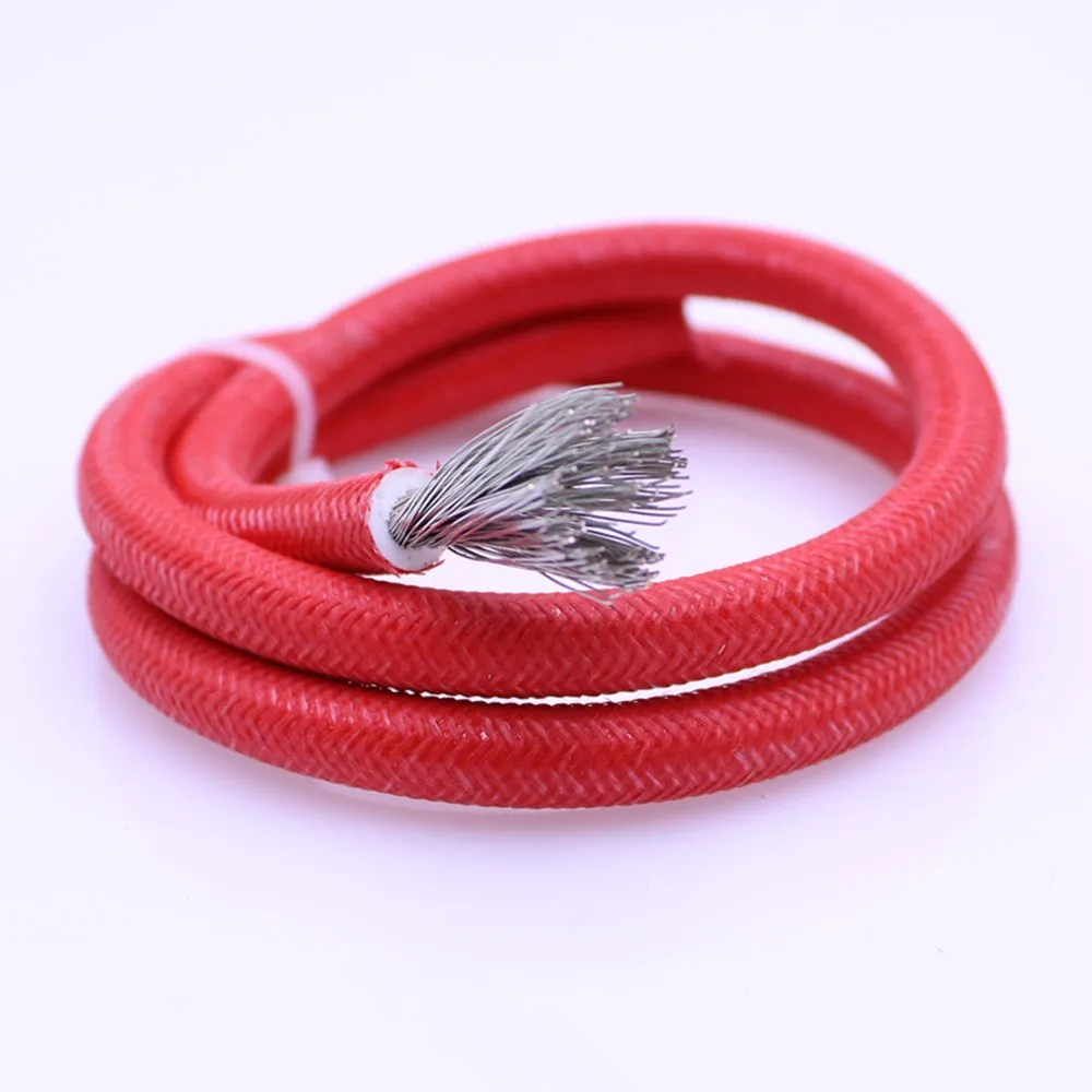Silicone wire and cable glass fiber heat-resistant 300 � C high temperature 0,3mm 0.5mm 0,75mm 1,0mm 1,5mm 2,5mm 4mm 5mm 6mm