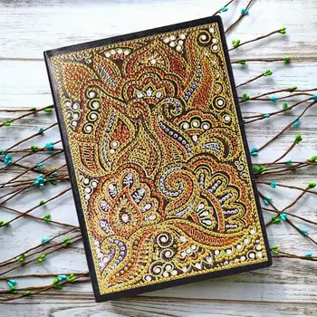 

Diamond Painting Notebook DIY Vintage Animal Pattern Special Shaped Diamond 50 Pages A5 Sketchbook Cross Stitch Crafts