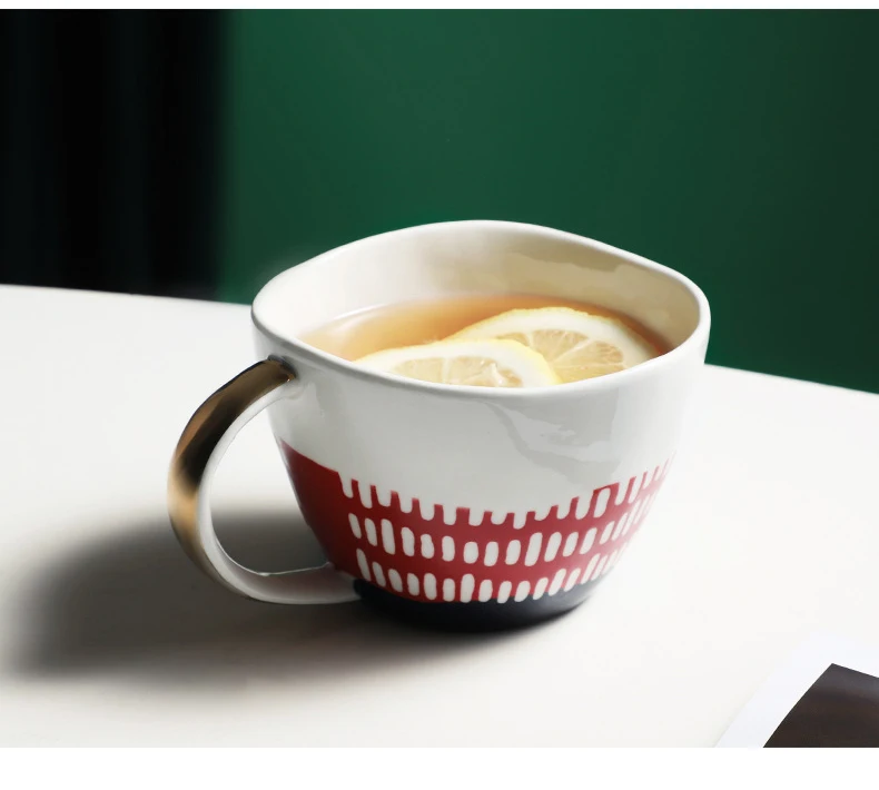 Waliicorners 400ml Creative Handmade Irregular Shape Mugs Under Glaze Ceramic Waliicorners Coffee Tea Cereal Cups Kitchen Office Drink Ware 9 H6e22e1ef4fbc47b8aff63b2cc894c929K