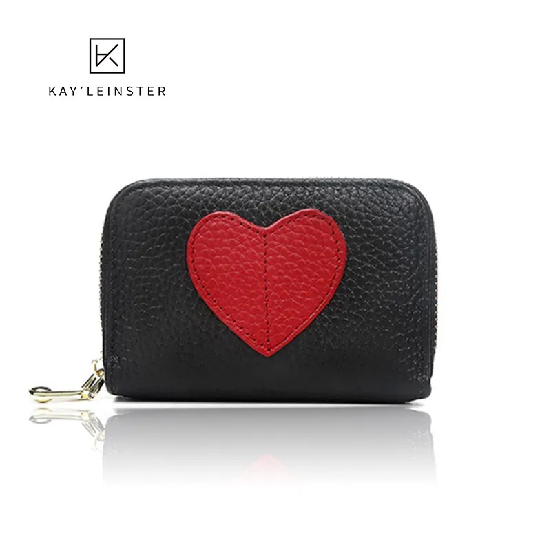 

Genuine leather women Short Wallet Cowhide Multiple Cards Holder Female Purse Fashion Zipper Standard Wallets for Girls