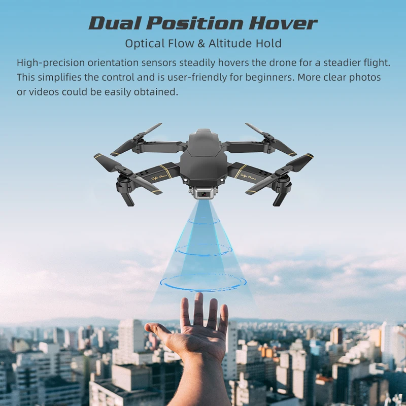 Продажа Global Drone EXA складной Радиоуправляемый Дрон с камерой HD 1080P Мини Квадрокоптер с высокой фиксацией вертолет Квадрокоптер Дрон VS E58 E520