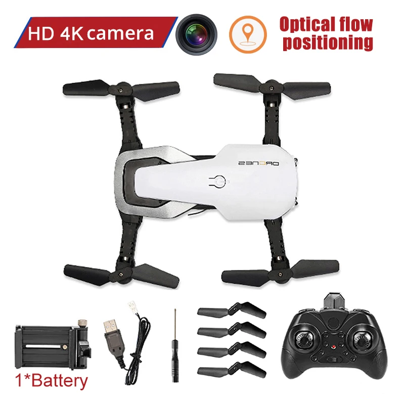 JC-RC-8-4K-P-WH-1B FPV wifi 720P камера Дрон с камерой HD RC Квадрокоптер вертолет селфи Дрон Профессиональный Дрон игрушка для детей 14 лет - Color: JC-RC-8-4K-P-WH-1B