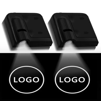 

2pcs New Car-styling Wireless LED Car Door Welcome Laser Projector Logo Ghost Shadow Lights For BMW M Peugeot Car Accessories