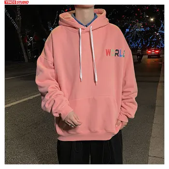 

Dropshipping Male Spring Long Sleeve Hooded Hoodies 2020 Mens Causal Streetwear Sweatshirts Fashion Solid Pocket Pullover