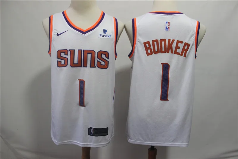 А+++ Феникс качество для мужчин и взрослых#1 DEWIN Booker 22 DeAndre Ayton Jersey