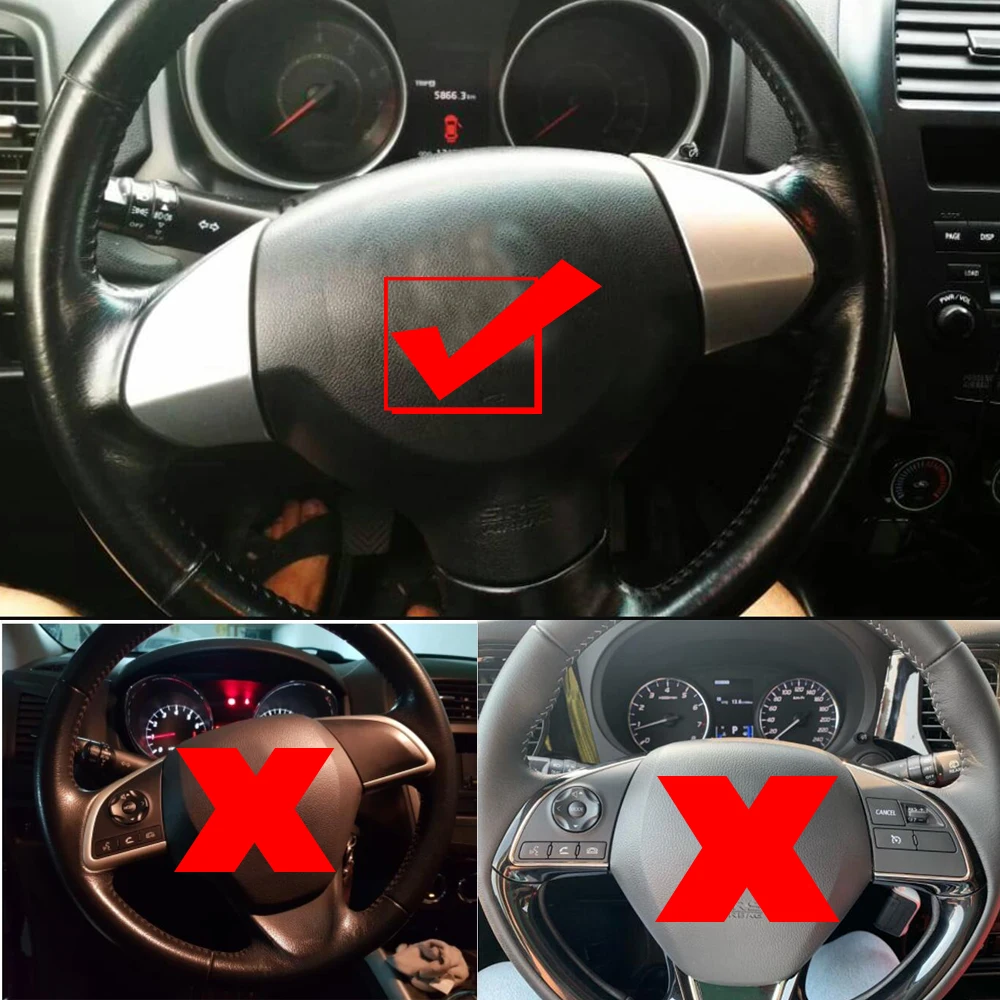 Высококачественные кнопки управления рулем Серебряные Кнопки для Mitsubishi ASX 2007-2012 Outlander