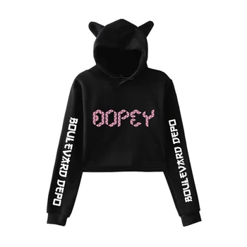 

Rapper BOULEVARD DEPO Album OLD BLOOD Hip Hop 2D Print fashion Cat ears Top Women Hoodies Sweatshirt Sexy clothes