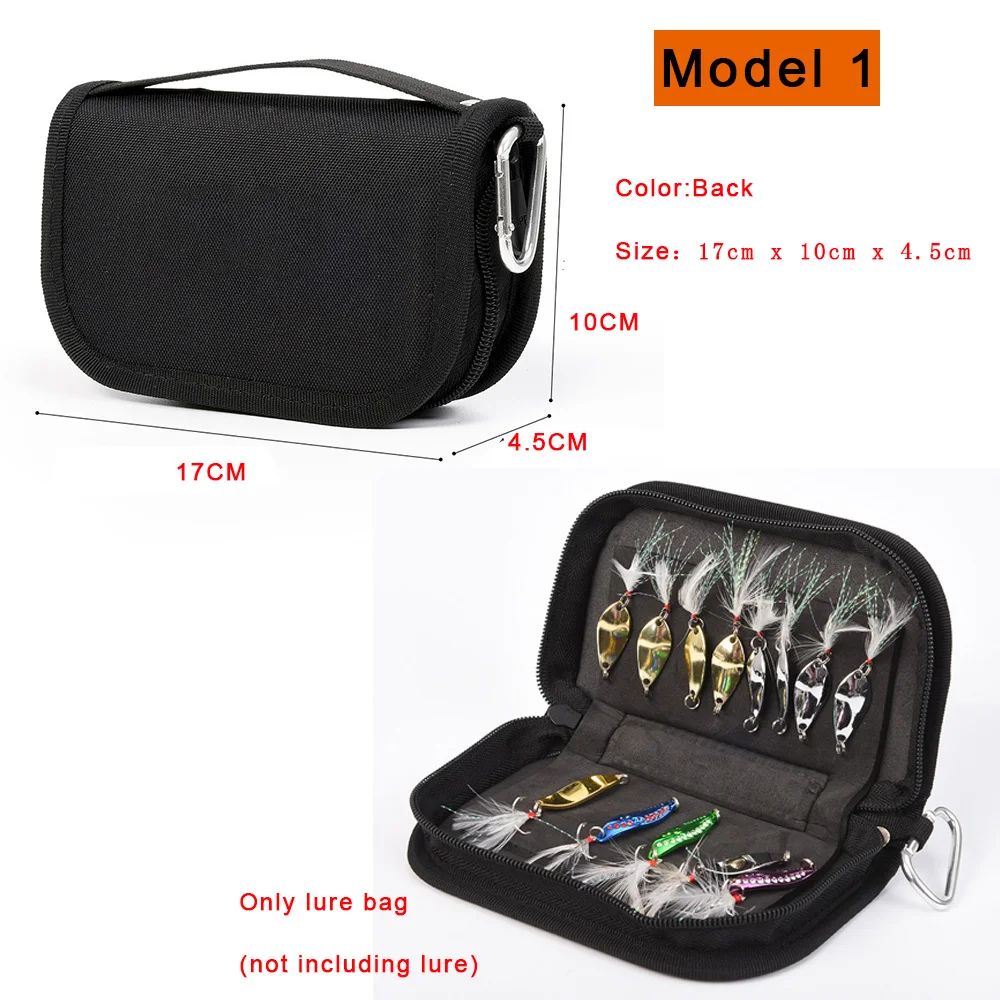 Outdoor Multifunctional Fishing Spoon Sequins Lure Bag Spinner Baits Hook  Accessory Storage bags Fishing Tackle box