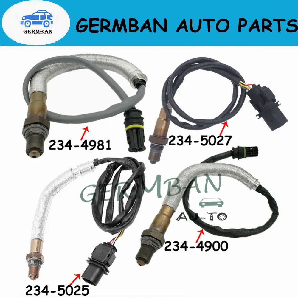 4pcs 2345027 11787557758 11787586693 11787589139 Lambda Oxygen Sensor Front &ampRear For BMW 535i xDrive 535xi X6 2008-2010 | Автомобили и