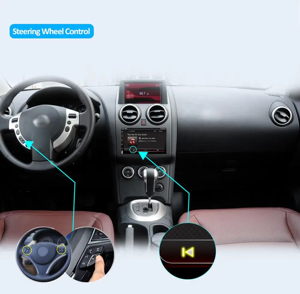 Perfect Bosion car multimedia player Octa Core 2 Din Android 9.0 For NISSAN QASHQAI Tiida Car Audio Stereo Radio GPS TV 3G WiFi BT DAB+ 4