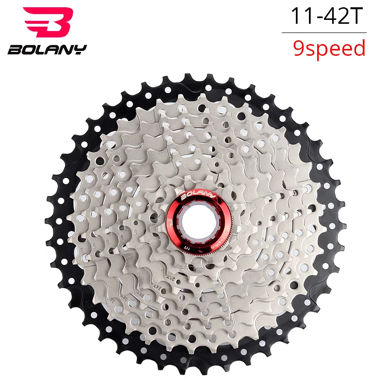BOLANY MTB Cassete 9 Velocidad 11-42T детали горного велосипеда скоростная кассета свободного