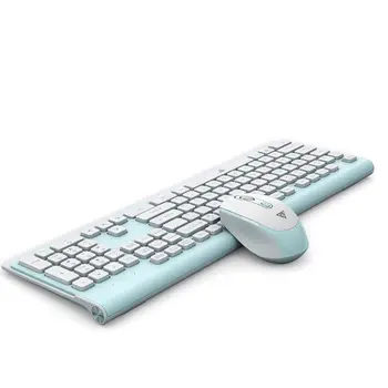 

1Set Ultra-Thin Wireless Keyboard 2.4G Low-Noise Wireless Mouse Mice for Mac PC R2JB
