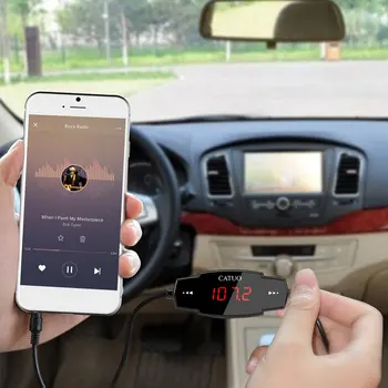 

FM Transmitter Car Kit Radio Modulator for Car with 3.5mm Aux Plug and 5V/2.4A USB Car Charger Easy to Use Black