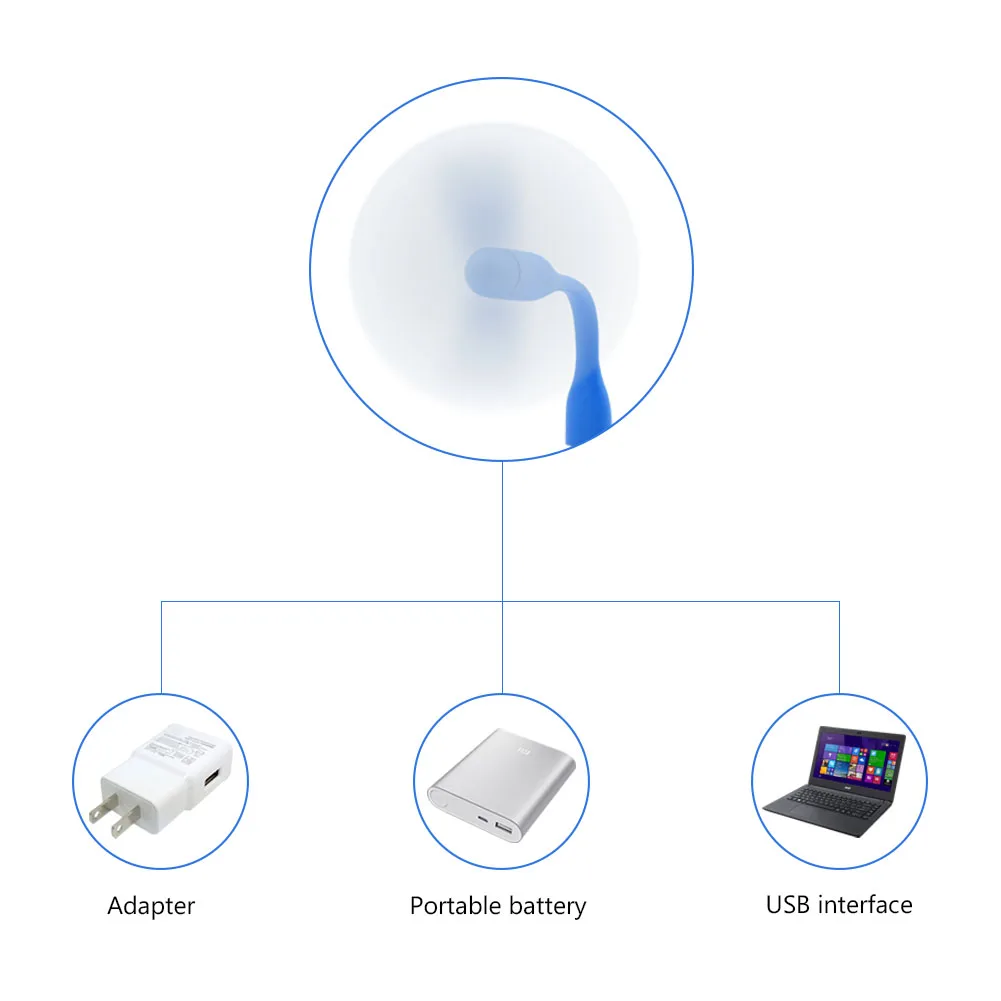 Portable 6 Colors Mini Cooling USB Fan Micro USB 2.0 Fans Flexible Summer Gadget For Tablet Power Bank Laptops handheld fan cooling fan