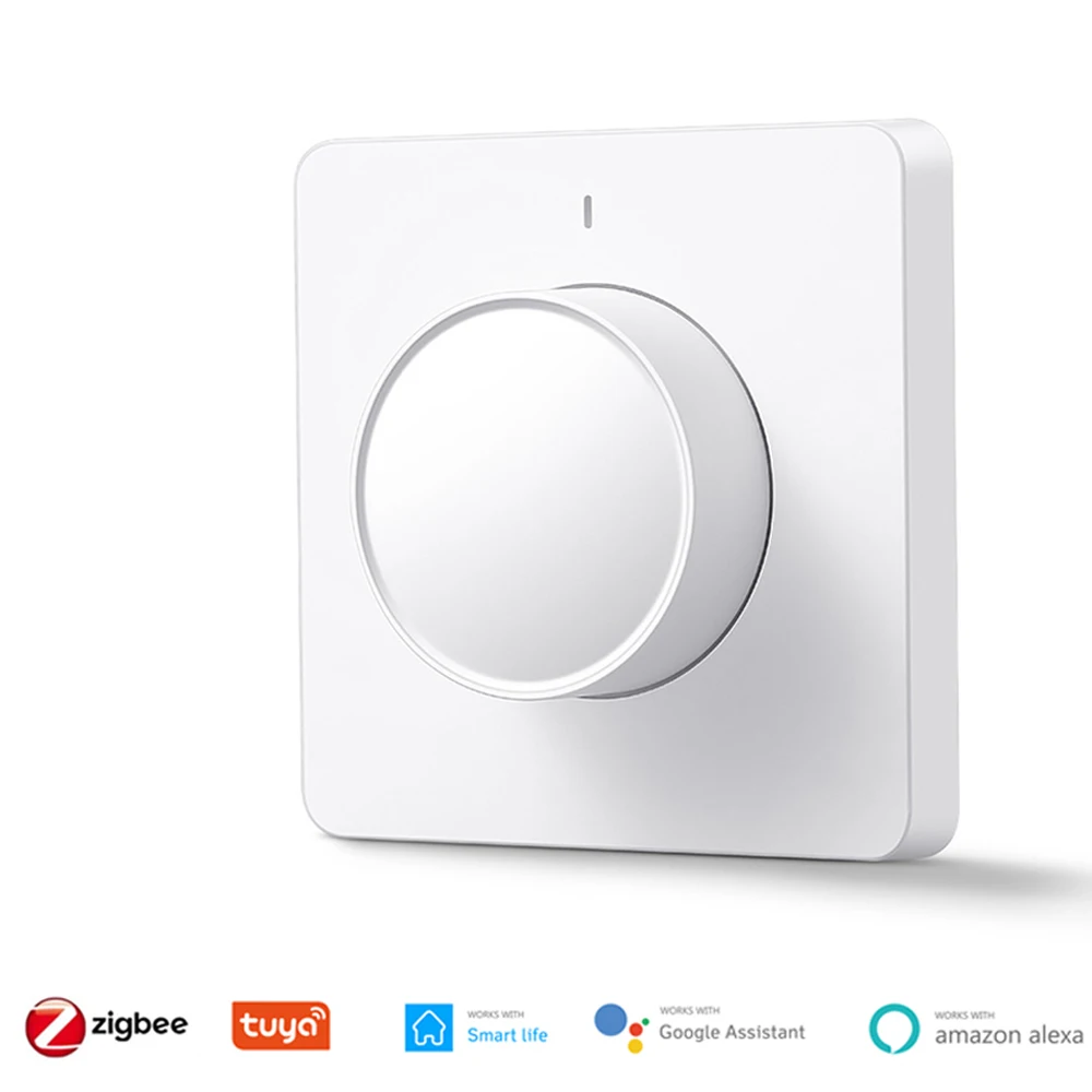 Поворотный Светодиодный регулятор яркости ZigBee для умного дома ЕС переключатель