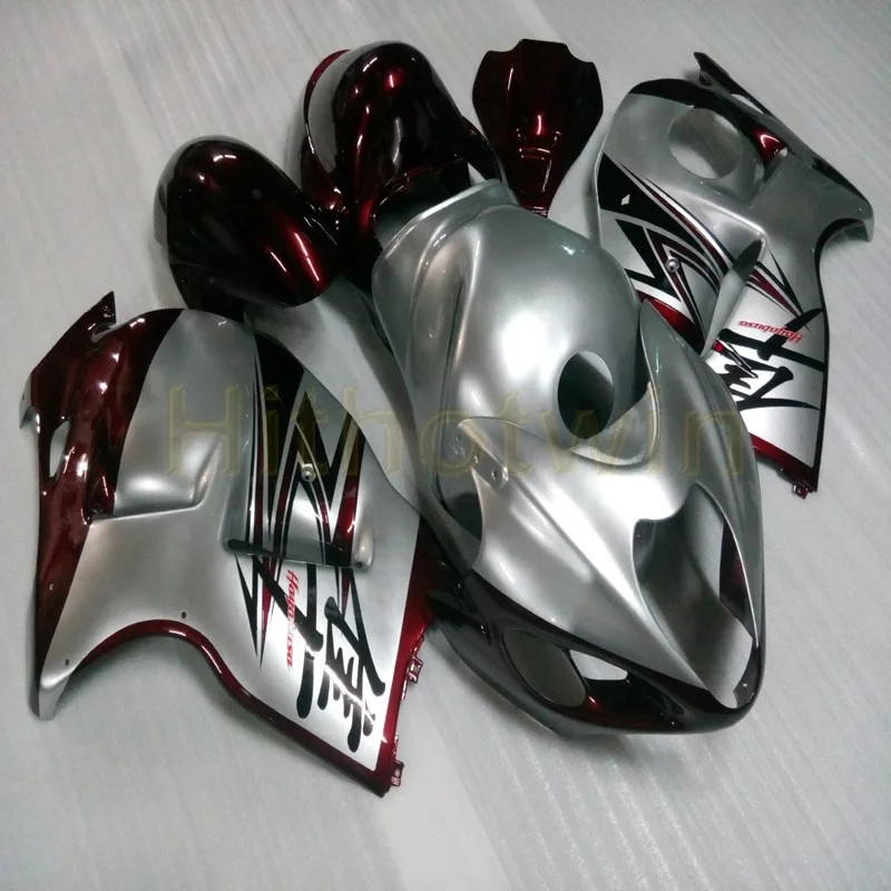 Пользовательские ABS Пластик Обтекатели для Suzuki GSX-R1300 1997-2007 год GSXR1300 97 98 99 00 01 02 03 04 05 06 07 фиолетовый+ зеленый пламя - Цвет: B