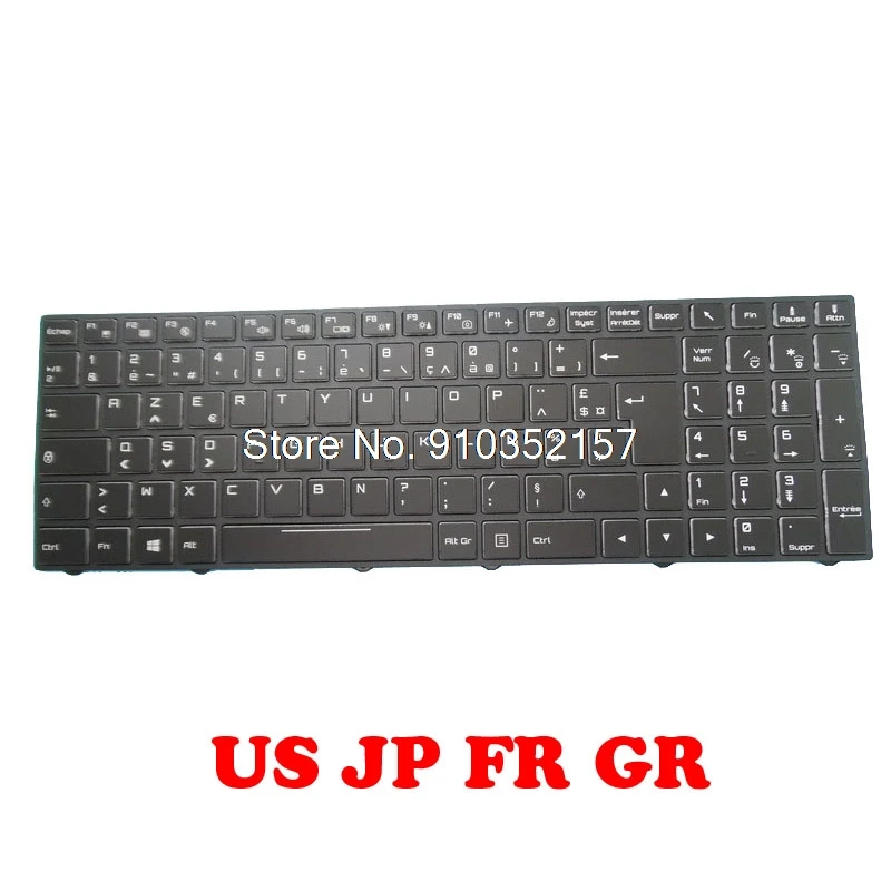 Клавиатура GR US с подсветкой для CLEVO N857EP6 N870EP6 N871EP6 N870HJ1 N870HK1 N875EP6 N850EK1 N855EK1 N857EK1 N850HK1