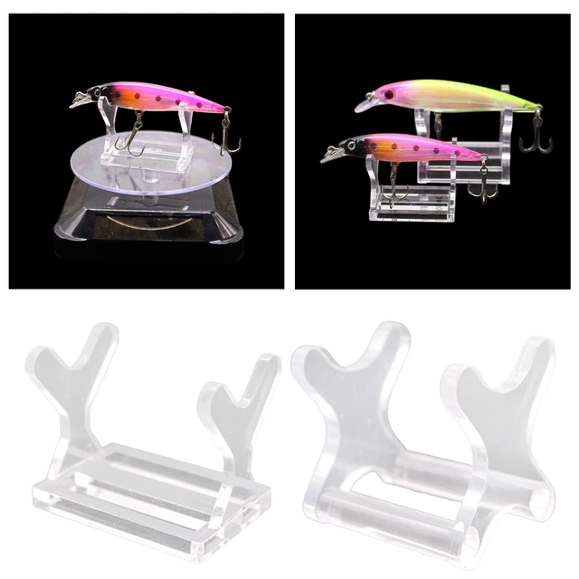 Store Acrylic Bait Fishing Lure Showing Display Stand Shelf Collectables  Deep Swim Coins display stands for