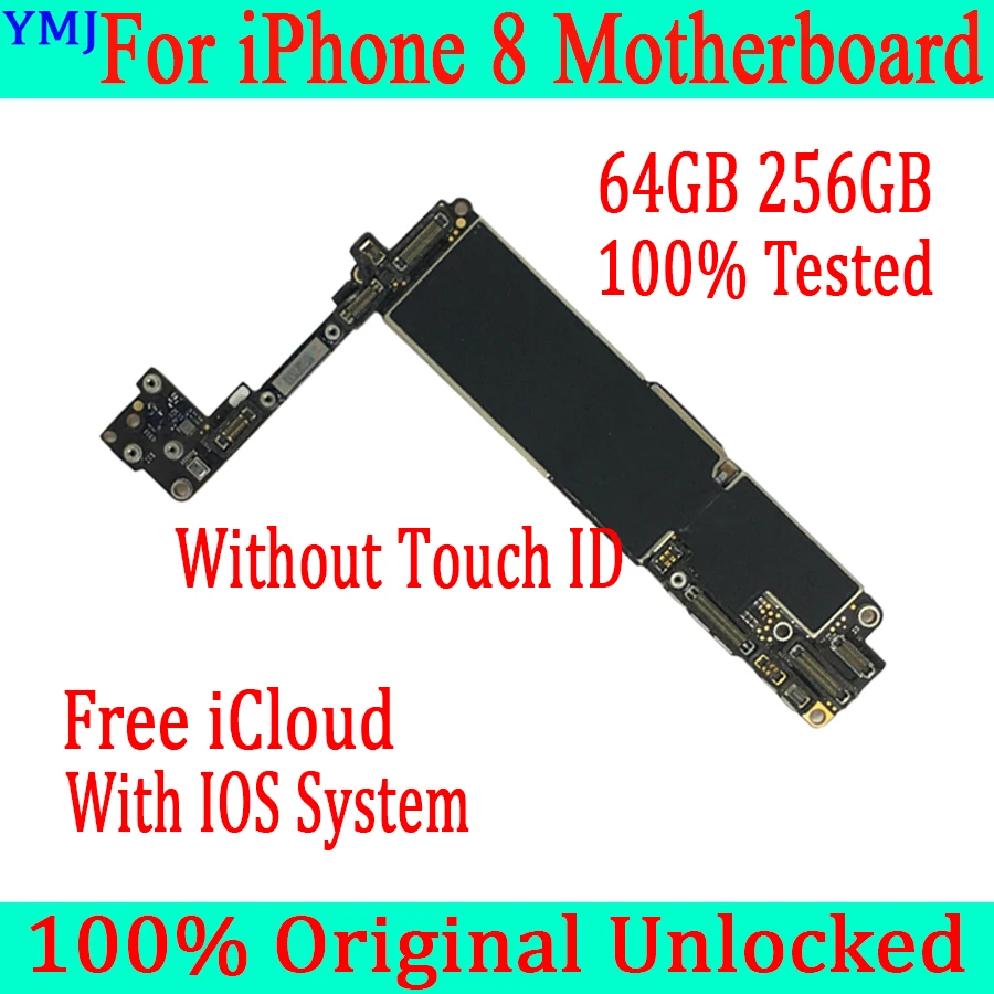 Бесплатный iCloud для iphone 8 материнская плата 4 7 дюйма без Touch ID + чипы мобильного