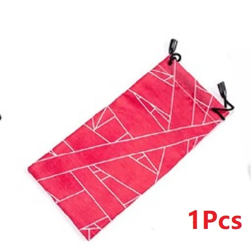 red (1pcs) 1/5 шт Мягкий тканевый водонепроницаемый чехол для солнцезащитных очков из микрофибры Пылезащитный Чехол для очков переносные очки Чехол Контейнер - Цвет: red (1pcs)