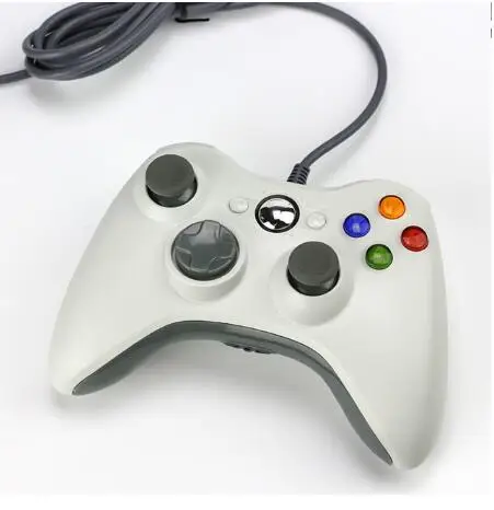 white Геймпад для xbox 360 проводной контроллер для xbox 360 контроллер проводной джойстик для xbox 360 игровой контроллер геймпад джойпад - Цвет: white