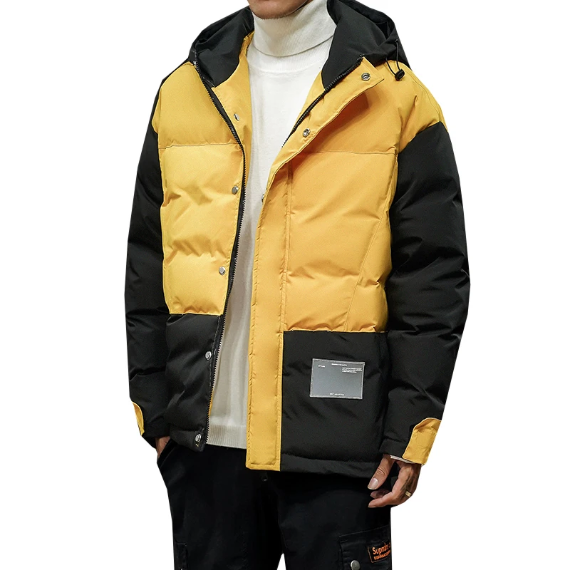 Мужские повседневные пуховики с капюшоном, зимние пальто и куртки, толстые теплые парки высокого качества, мужские свободные зимние куртки, Размер 5XL