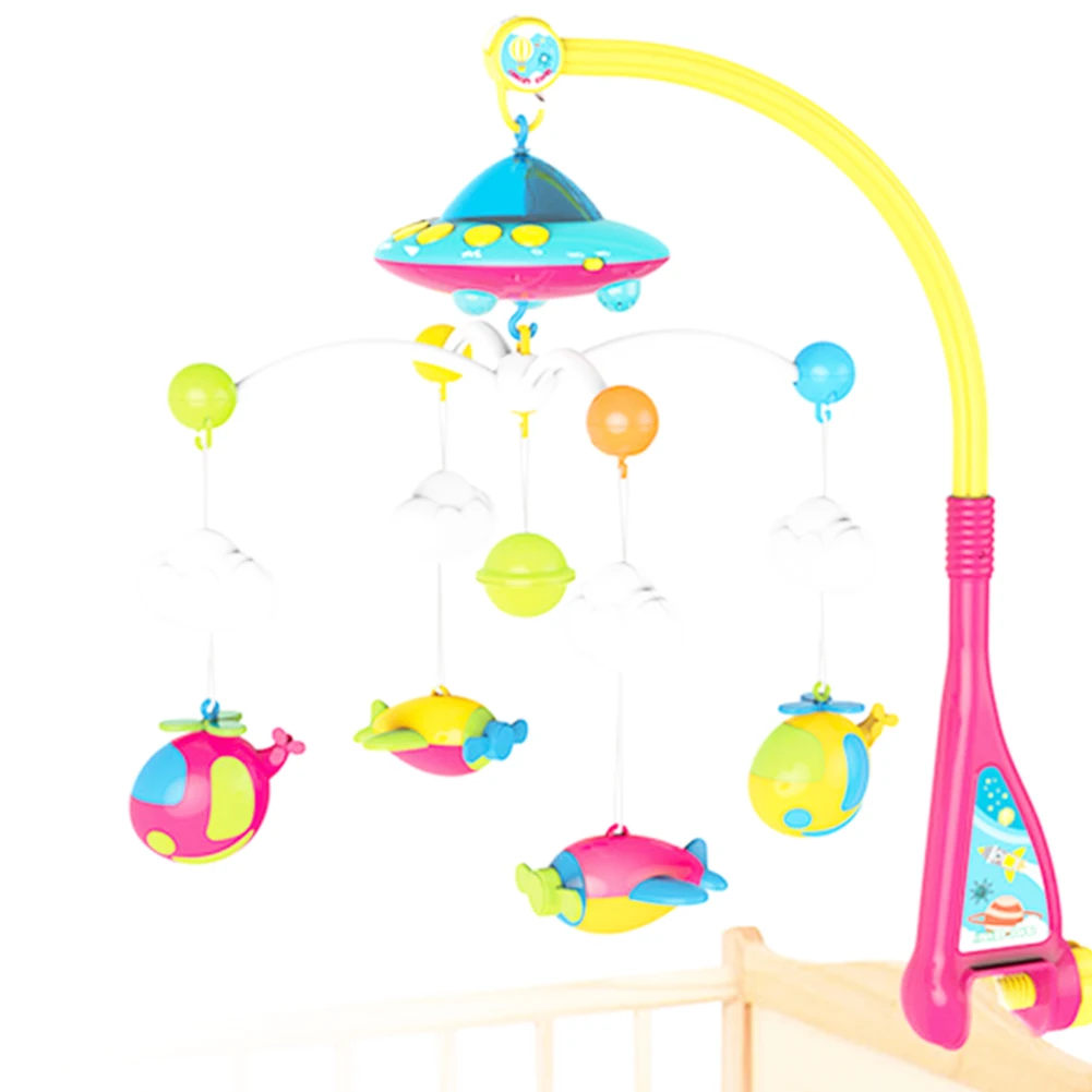 

Baby Mobile Educational With Projector Toy Music Box Home Cute Rotate Infant Stroller Holder Bell DIY Educational Toy