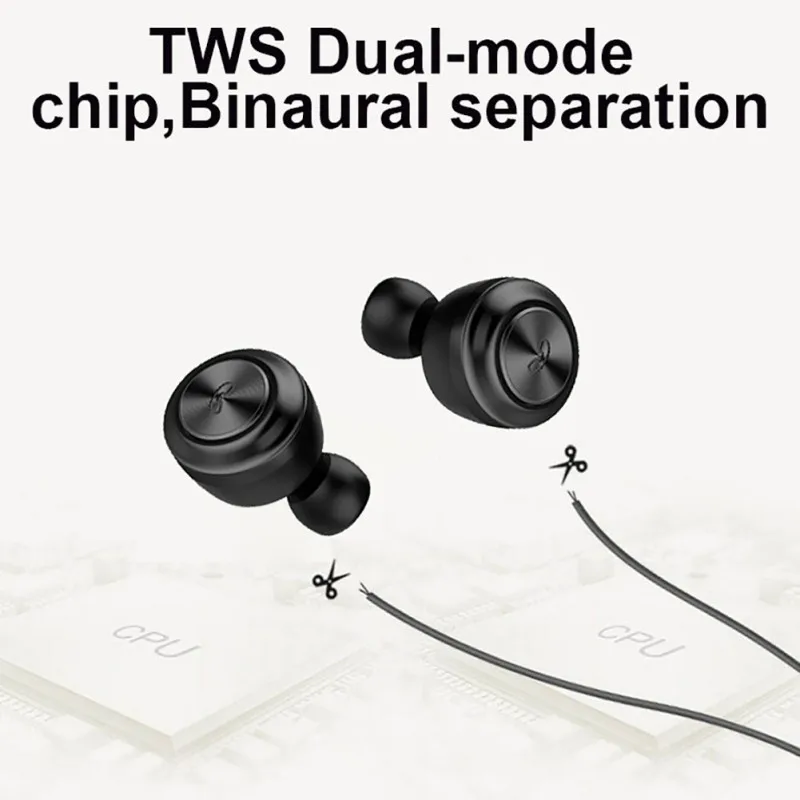 TWS Bluetooth 5 0 High quality Protable Earbuds True Wireless Stereo Headphones In Ear Built in Mic Headset