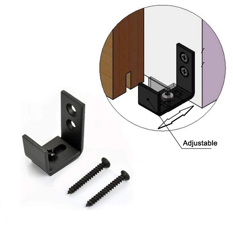 

Hot Sale Wall Mounted Adjustable Metal Sliding Barn Door Bottom Floor Guide for Sliding Barn Door