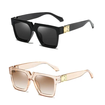 

2 Square Trendy Sunglasses, V-Shaped Sunglasses, Retro Sunglasses