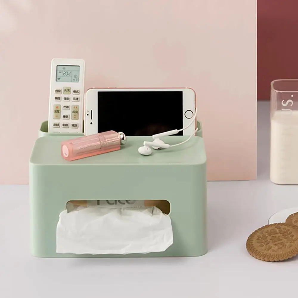  Home Kitchen Plastic Desktop Tissue Box Living Room Coffee Table Plastic Paper Towel Storage Box SW