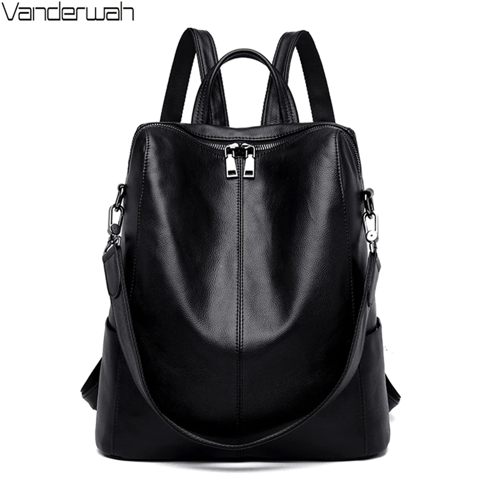 

Fashion 3 In 1 Women Anti-theft Travel Backpacks Female Luxury PU Leather Bagpack High Quality School Bags for Teenager Girls
