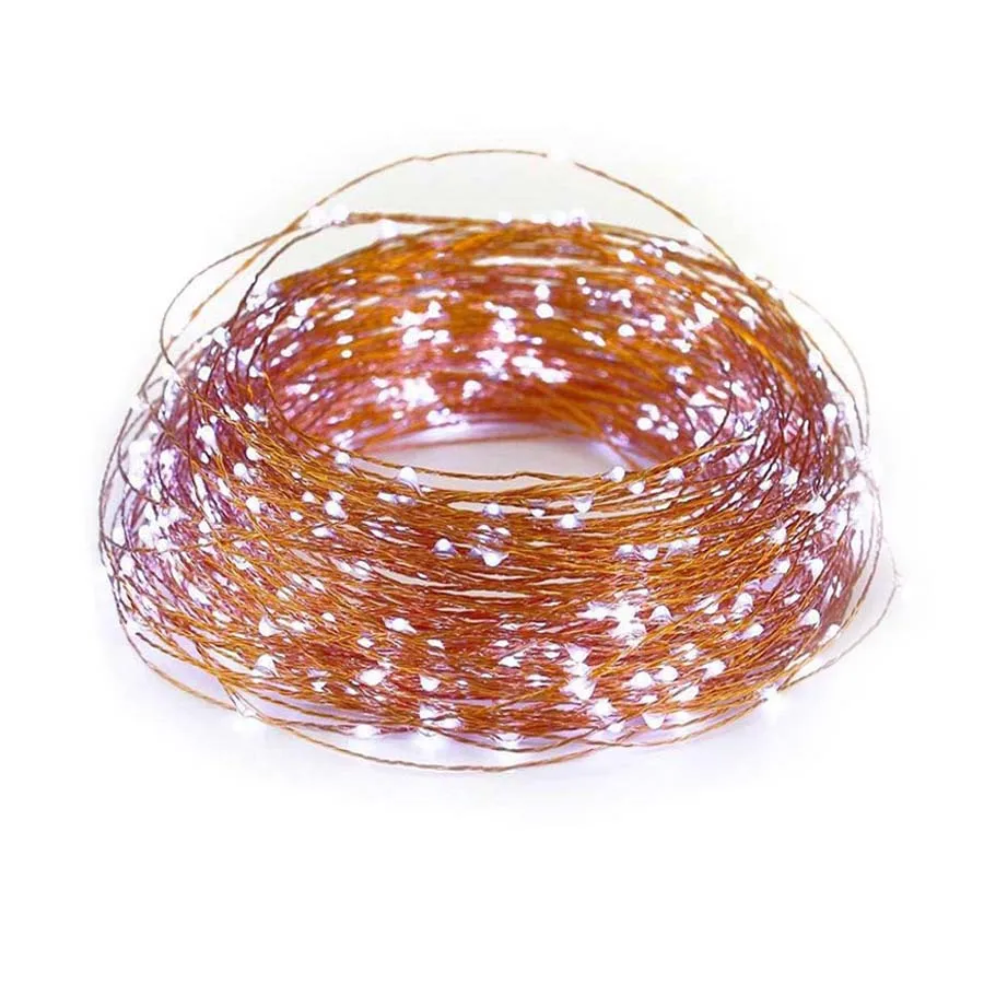 thumbnail image 1 of Guirnalda de luces de alambre de cobre Thrisdar con enchufe de 50/80/100 m, luces navideñas con destellos de estrellas, luces de hadas para fiestas de bodas y árboles de Navidad, 1 of 5