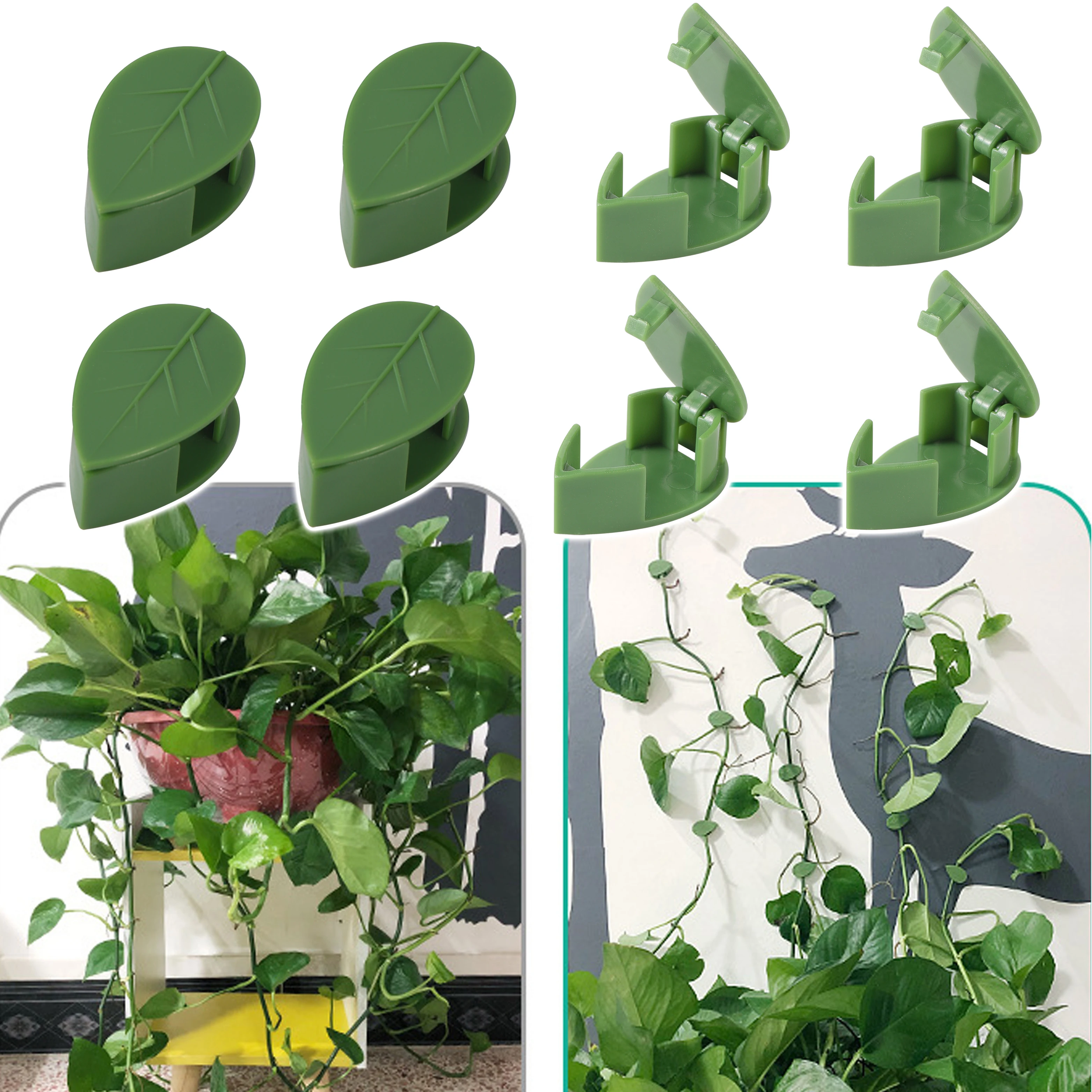 

Invisible Plant Climbing Wall Self-Adhesive Fixture Rattan Vine Fixed Buckle Leaf Clip Traction Holder Garden опора для растений