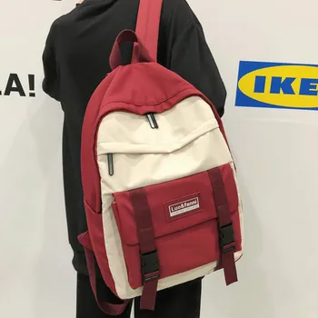 

Waterproof School Backpack Female Nylon Women School Bags for Teenage Girls Fashion Cute Backpacks Ladies Luxury Student Bookbag