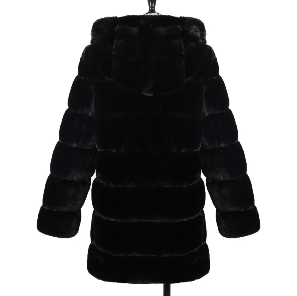 Veste femme manteau femme зимнее пальто для женщин дамское теплое пальто из искусственного меха однотонная верхняя одежда chaqueta mujer fourrure femme