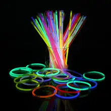 

Glow Stick Bracelets Colorful Plastic Funny Wedding Reception Glow Sticks Home Decor Luminous Glow Sticks Luminous Sticks