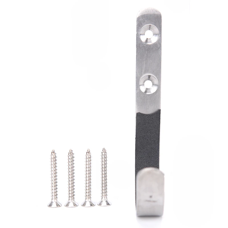 1Pair Gun Wall Mount Storage Rack J-Hook Rifle Shot Hangers Set Anti-Scratch New Stainless Steel | Спорт и развлечения