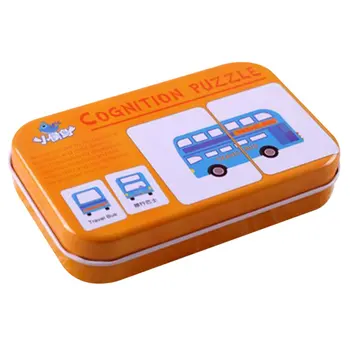 

Baby Learning Card Baby Cognitive Card With Iron Carry Box Kids English Learning Tool Montessori Educativos Tools Mini Desk Game