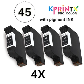 

4pcs 45 black ink cartridge (pigment ink) compatible for hp45 45 51645A Deskjet 710C 712C 720C 722C830C 832C 850C 950C 1280C