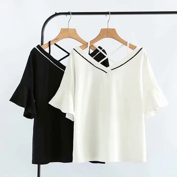 

2020 Women Fashion T Shirts Half Sleeve Cotton Batwing Sleeve T Shirt