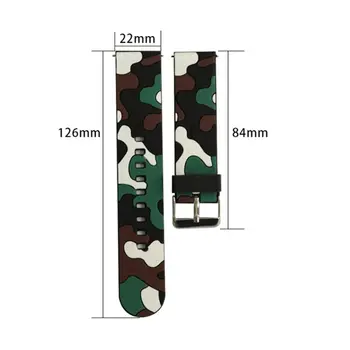 

Camo Printing Watch Band Silicone Wrist Strap for Samsung-Galaxy Watch 42mm/46mm E65C