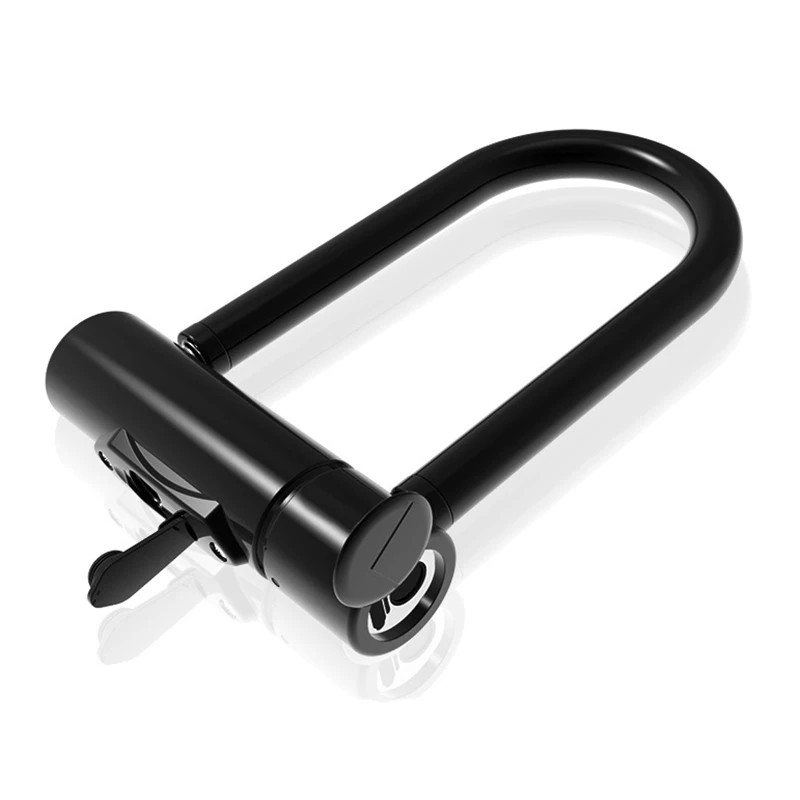 Heavy-Duty U-Shaped Electronic Fingerprint Lock Padlock USB Rechargeable Charging Key for Scooter Bicycle Glass Door